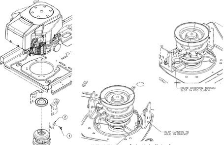 Clutch Keeper Diagram and Parts List for RZT-L42 (17BRCACS009)(2016) Cub Cadet Lawn Tractor